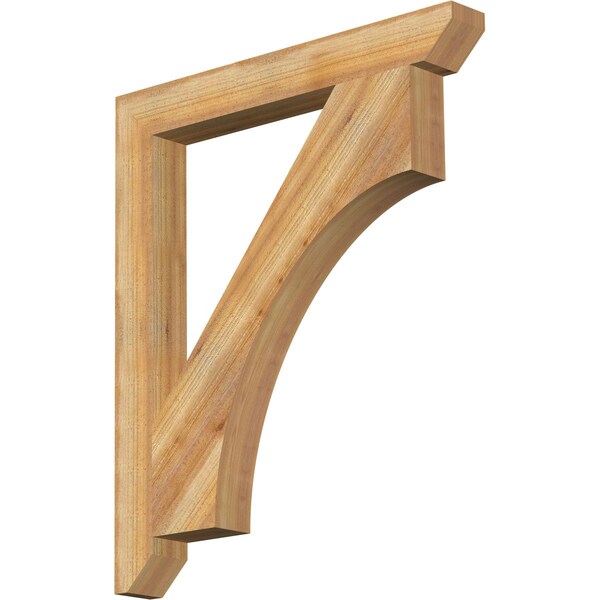 Ekena Millwork Westlake Slat Rough Sawn Bracket, Western Red Cedar, 4"W x 34"D x 40"H BKT04X34X40WTL06RWR - main